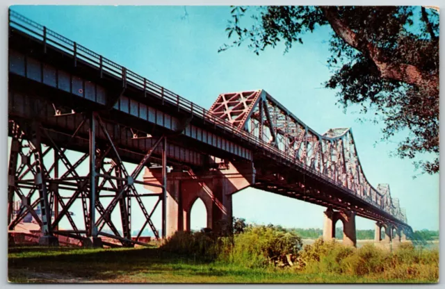 The Mississippi River Bridge, Baton Rouge, Louisiana - Postcard