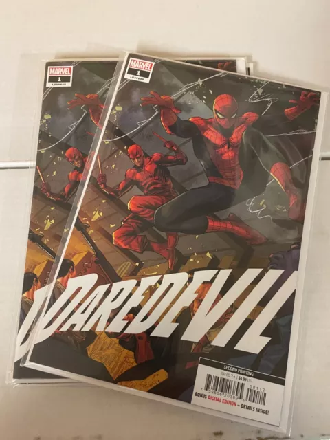 DAREDEVIL (2022 Marvel v8) #1 2nd Print Checchetto Variant NM- Zdarsky Elektra