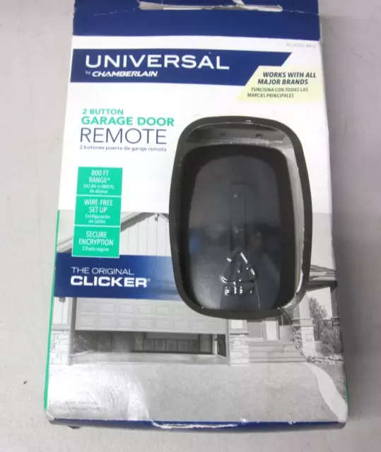 Chamberlain KLIK3U-BK2 Clicker Universal Remote for Chamberlain Garage Door