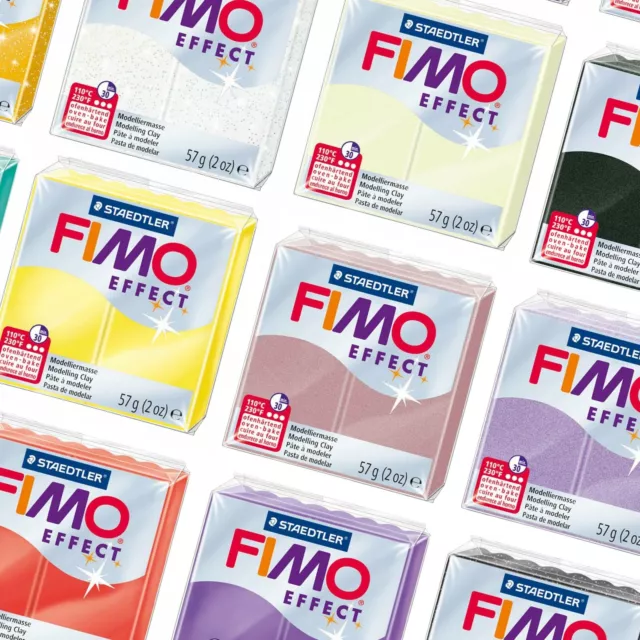 FIMO Effect Polymer Oven Modelling Clay - 36 Colours - 57g - Buy 5 Get 2 Free