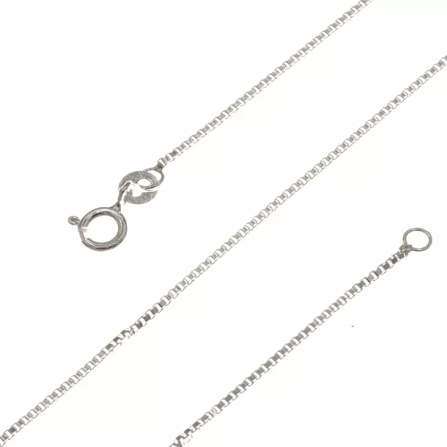 Venezianer Kette Halskette Silberkette 1,1 mm 925 Sterling Silber massiv