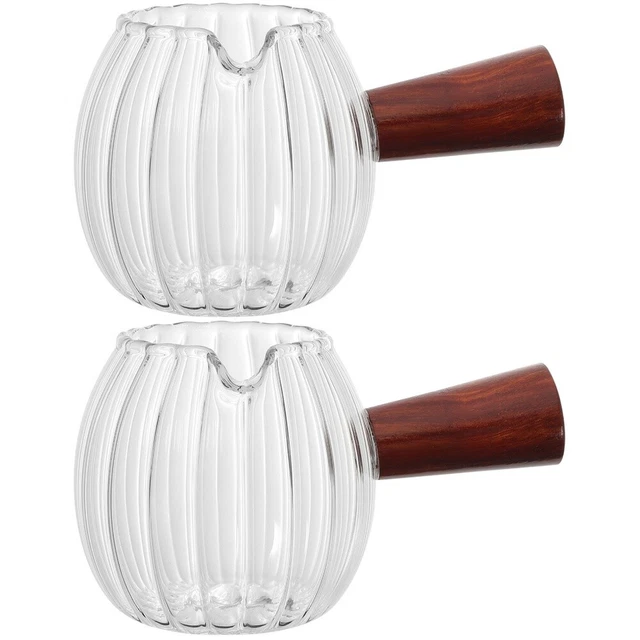 Vaso de madera taza de leche cacerola crema dispensador de leche espumador de leche