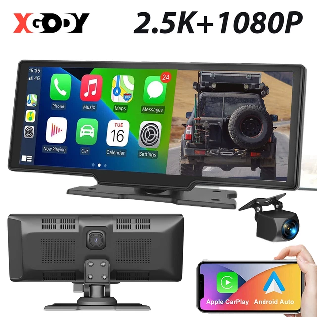 Wireless AutoKamera 2560P 10.26'' Dashcam Carplay Autoradio Android FM Bluetooth