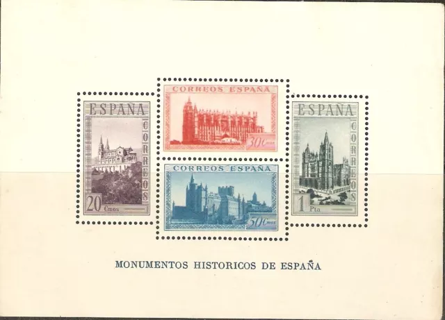 1938 Hojita Monumentos Historicos  Edifil 847*