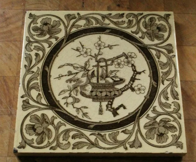antique ENGLISH minton japanesque design  TILE