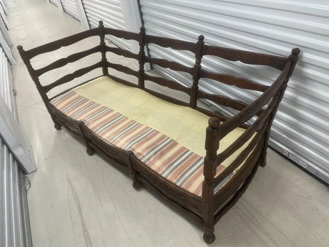 Large Paine Wooden Vintage Couch - Need Cushion