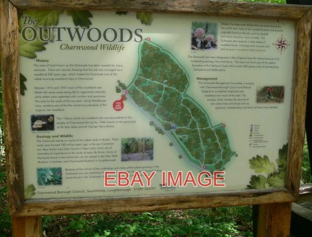 Photo  Information Board In The Outwoods The Area Of Land Known As The Outwoods