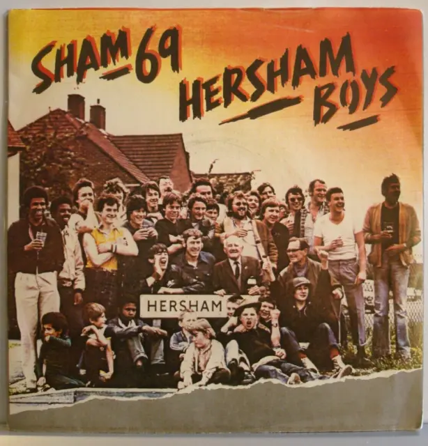 Sham 69 Hersham Boys / I Don't Wanna / Tell Us The Truth 7" Vinyl 1978 EX Condit