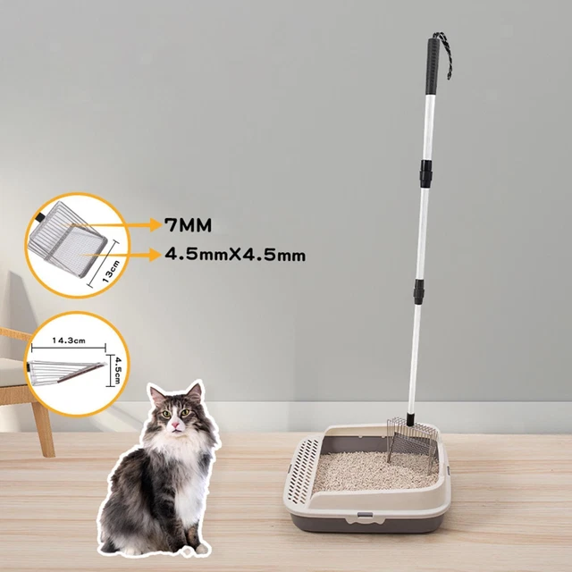 Pelle à Litière Pour Chat Avec Support, Nouveau Poubelle à Litière Pour