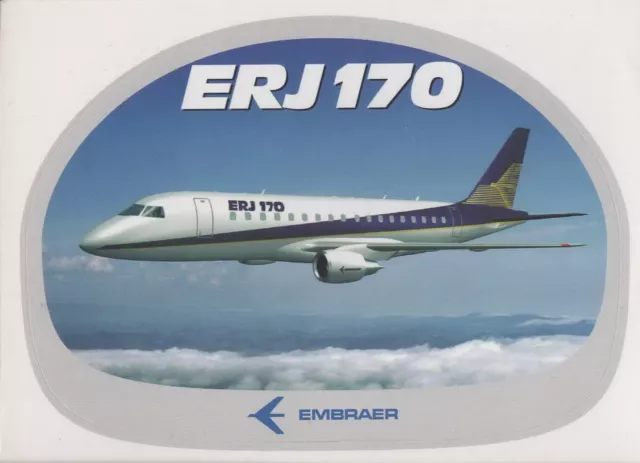 ~ EMBRAER ERJ 170 (E170) ~ OFFICIAL Sticker / Decal ~ RARE ~