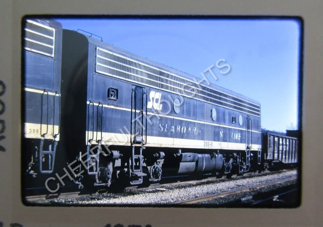 Duplicate  '71 Kodachrome Slide SCL Seaboard Coast Line 392B F7B B-Unit   38P44