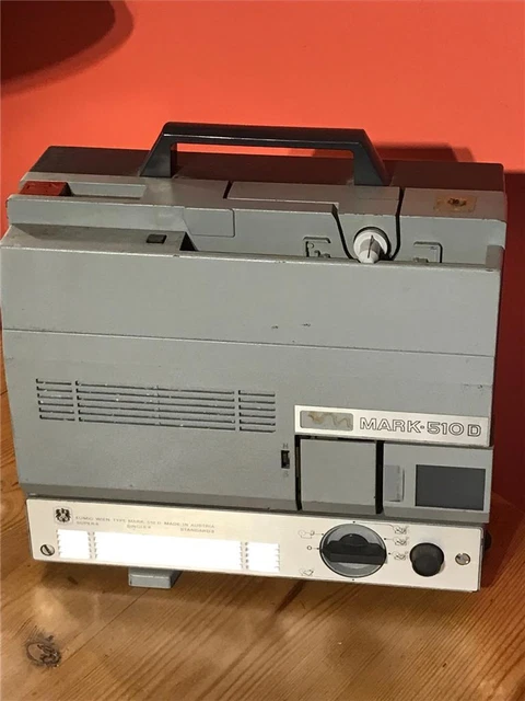 Proyector de película de cine silencioso estándar Eumig Mark 510d Super 8, individual 8