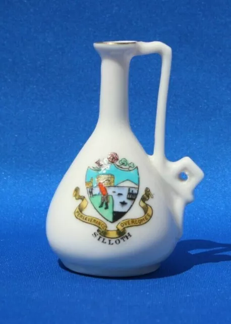 English Porcelain Crested Success China Souvenir "Silloth" Crest