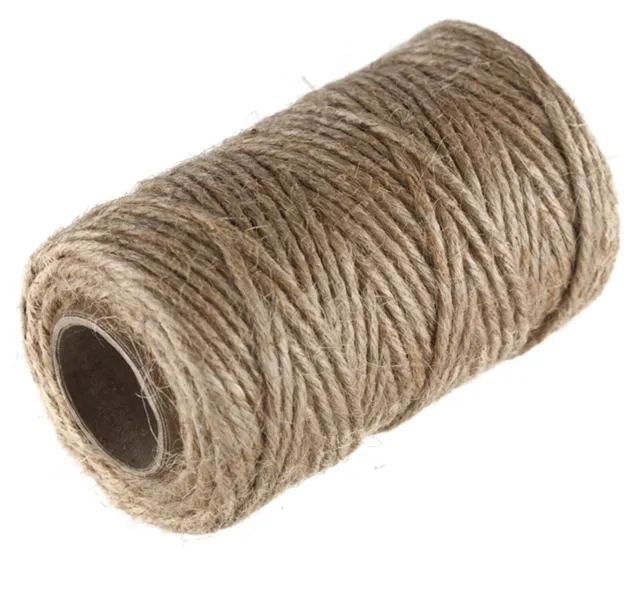 Natural Thick Jute Twine String Brown Shabby Rustic Sisal Soft Cord Card Making