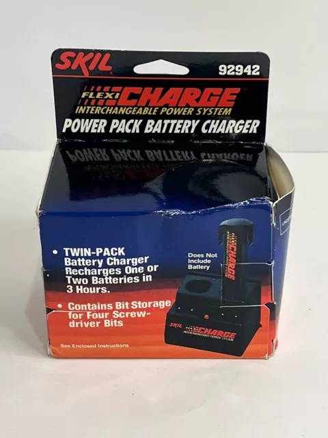 Skil Flexi-Charge System Twin 3.6V Battery Charger 92942 for 2040 2072 2207  2211 2236 2237 2273