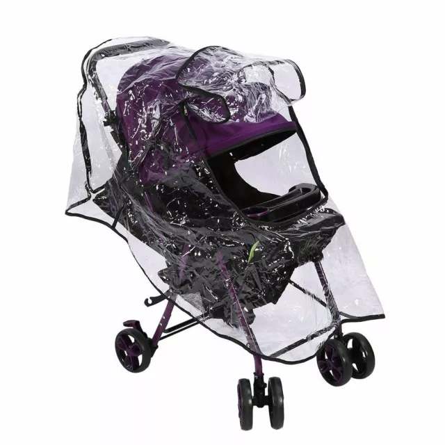 Universal Stroller Rain Cover for Kids Baby Buggy Travel Pushchair Stroller Pram 2