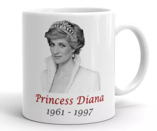 Princess Diana of Wales Mug Original Lady Spencer Tribute Gift Royal Memorabilia