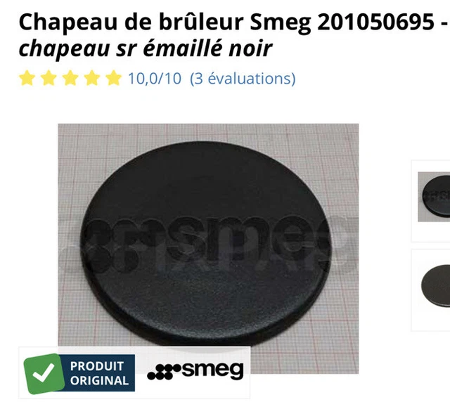 Chapeau De Brûleur Rapide SABAF 100 Mm - Référence FAR 37001479 - Compatible FAR Et Continental Edison - 10