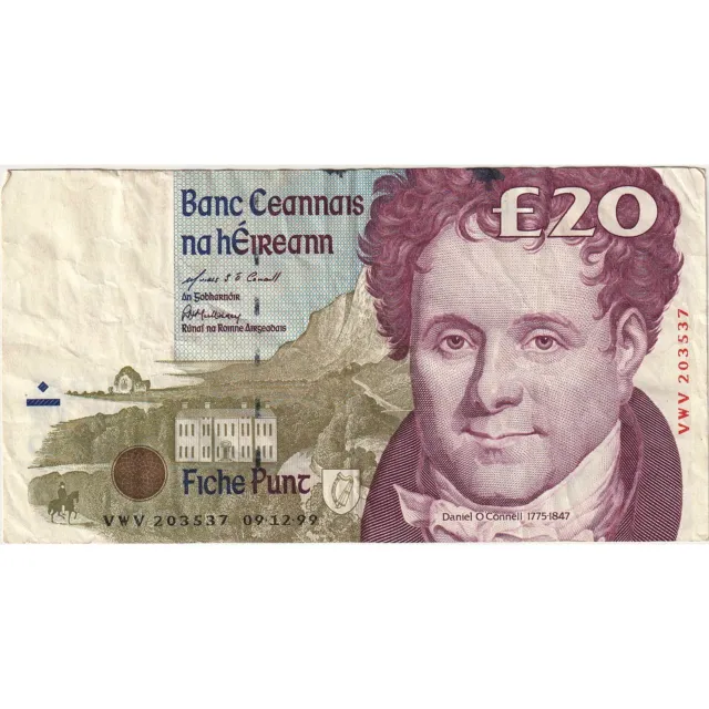 [#1190253] Banknote, Ireland - Republic, 20 Pounds, 1999, 1999-12-09, KM:77a, EF