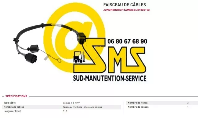 Cable Faisceau De Commande Moteur 51530192 Jungheinrich Ere 120 125 225