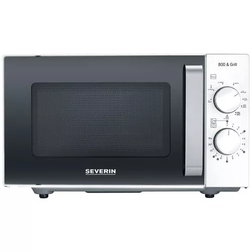 severin micro-ondes grill 20l 800w blanc/noir 7766