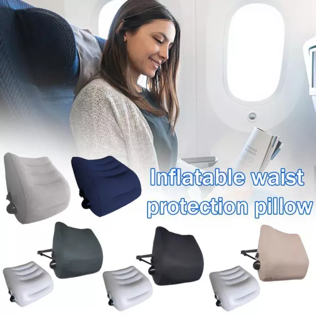 Travel Pal Self Inflatable Lumbar Pillow For Airplane, car, Chair Also  Pillow