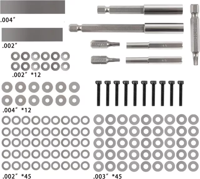 134PCS Injector Tune Up Shim Kit for 1994-2003 Ford 7.3L, T444E DT466e 1530E