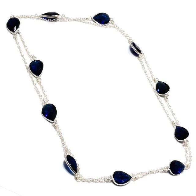 Tamaño de los collares de la joyería de la plata esterlina 925 hecha a mano...