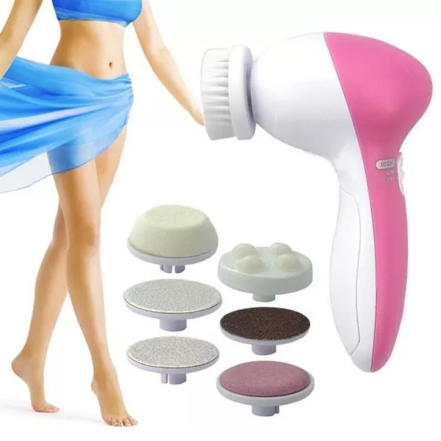 7in1 Face Cleaner Waterproof Electric Facial Brush Skin Care Cleansing Massager 2