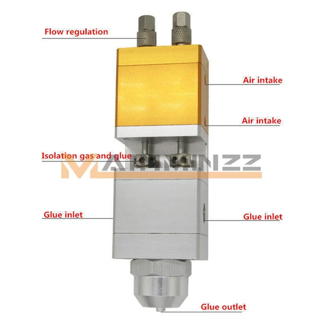 Two-liquid Suction Type Precision Dispensing Valve Dispenser Valve 0.01ML New