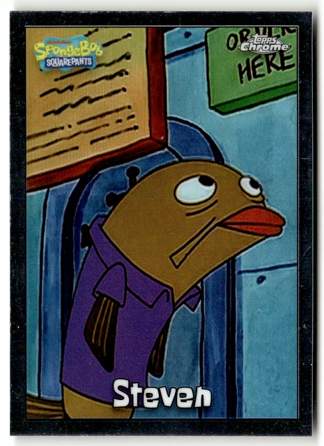 Steven Topp TOPPS SPONGEBOB CHROME 2025 No. 101 Steven £2.67 - PicClick UK