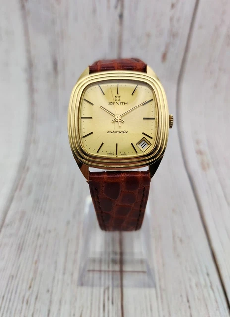 ZENITH TONNEAU ORO GOLD 18KT OROLOGIO VINTAGE Ref.301513380 MOVT. 2572PC AUTO