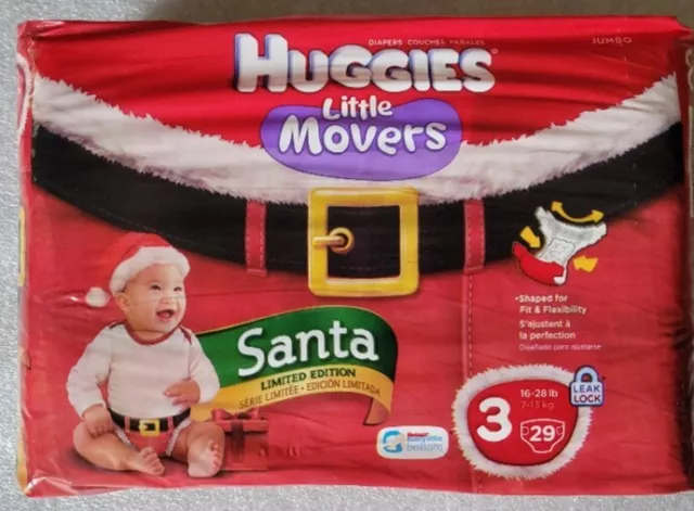 Huggies Little Movers Santa Limited Edition Size 3