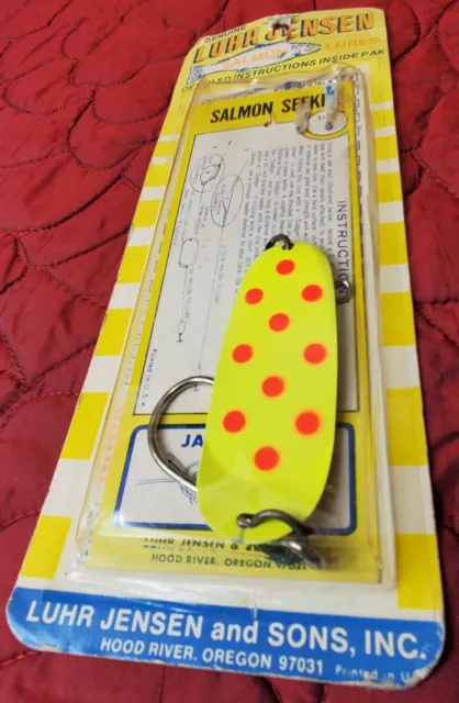 NEW GENUINE LUHR JENSEN and Sons Yellow Salmon Seeker Size 6 Lure