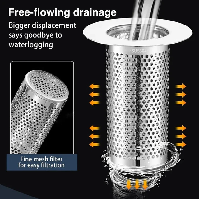 Floor Drain Filter Hair Catcher Shower Sink Mesh Basket Strainer Draining HOTS