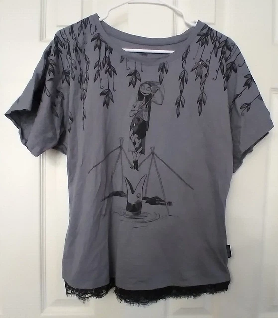 women XL nightmare before christmas hong kong disney sally haunted mansion shirt