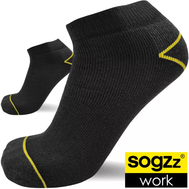 6-24 Paar SOGZZ® Arbeitssocken kurz Herren 75% Baumwolle Arbeit Sneaker Socken