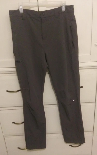 Marmot Scree Softshell Pants Gray Active G80950L Men's Size 32 Long