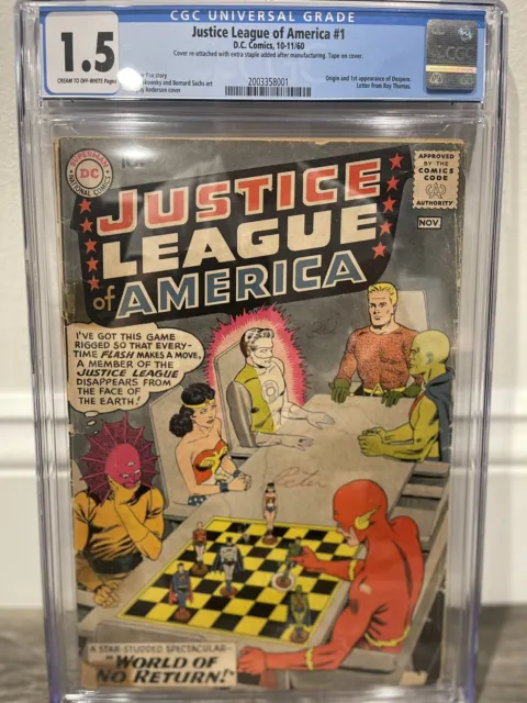 Justice League of America #1 - DC 1960 CGC 1.5 Origin and 1st Appearance Despero