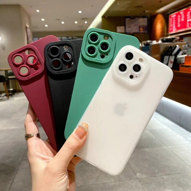 For iPhone 15 14 Pro Max 13 12 11 XR XS X Silicone Shockproof Color Case Cover