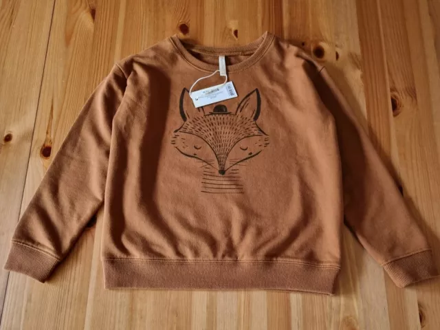 RYLEE AND CRU Mr Fox Sweatshirt Jumper, Size 6-7, NWT