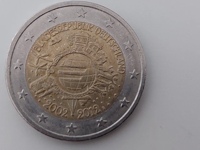 2 Euro Münze Bundesrepublik Deutschland 2002 Bis 2012 Fehlprägung picclick.co.uk