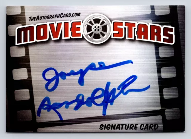 Joyce Randolph Authentic Autographed Signed Legendary Movie Stars Signature Card