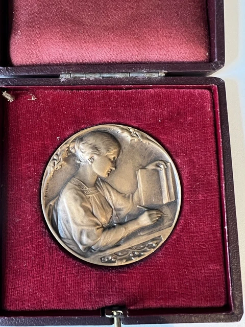 JACQUES CALLOT (1861-1906) Médaille en Bronze Art nouveau signée en bas EUR 250,00 - FR
