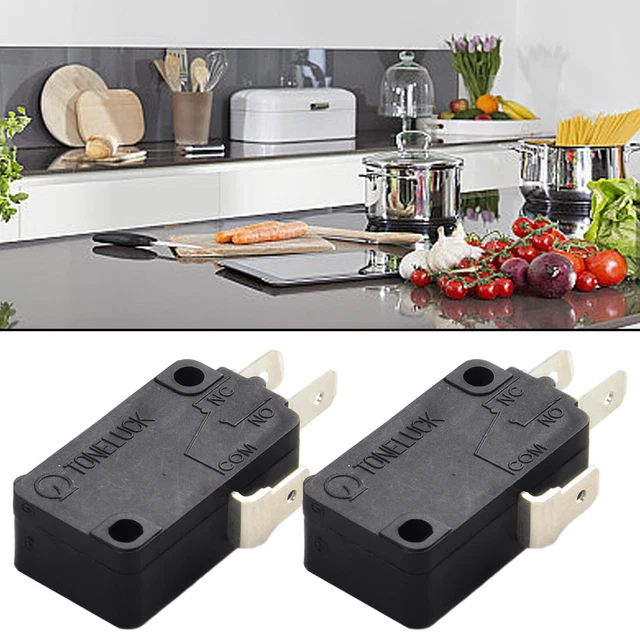 Interrupteur Porte Micro-Ondes KW3AT-16 - Normalement Fermé, 2 Pièces