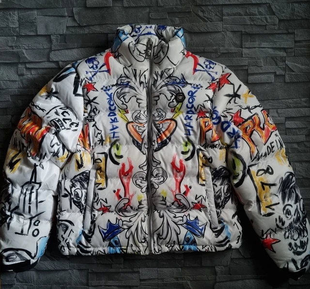 PHILIPP PLEIN PUFFER Jacket Uomo Skull And Plein / L / Nuovo / EUR 1. ...
