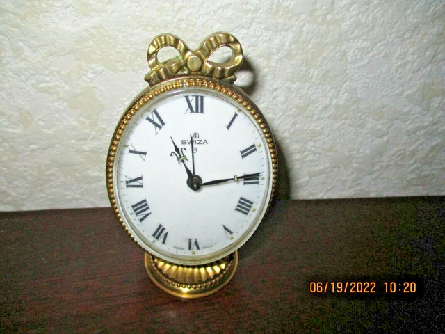 Réveil Manuel Vintage Swiza 8 JOURS - Années 60, Mécanique, Suisse