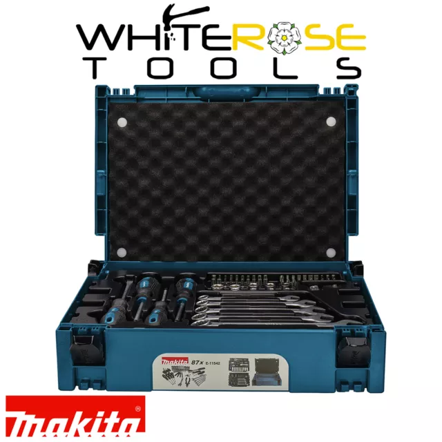 Makita Mechanics Tool Set in Makpac Case 87pc Rachet Handle Spanners E-11542