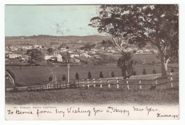 Mt Barker South AUSTRALIA OLD POSTCARD sent 1905