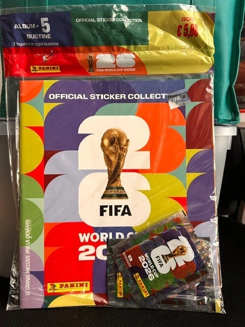 SEALED PANINI FIFA World Cup 2026 Official Sticker Album w/5 Packs ...